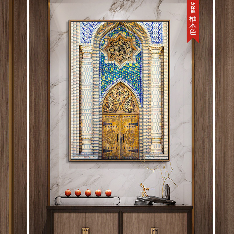 摩洛哥家居装饰画阿拉伯建u筑拱门挂画沙发壁画工作室油画布餐厅,家居饰品,现代装饰画,淘宝优惠券,粉丝福利购,淘宝优惠卷