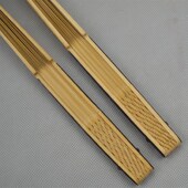 高档文玩空白宣纸折扇p9.5寸A级水磨玉竹翻轮嵌乌木扇骨苏工扇面