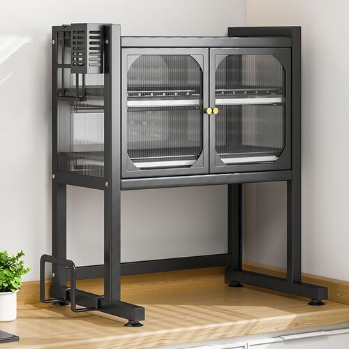 微波炉置物e架烤箱架子厨房家用台面小型放碗柜多功能碗碟筷收纳