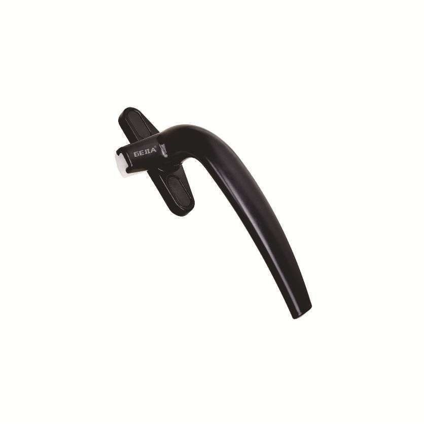 现代简约款黑白双色 铝合金型材配件  单点执手平开窗把手促销