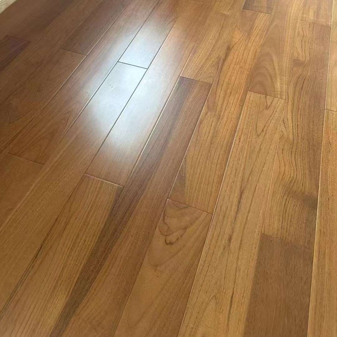 纯实木地板厂家直销缅甸柚木原木锁扣地热耐家装家用轻奢合格源头