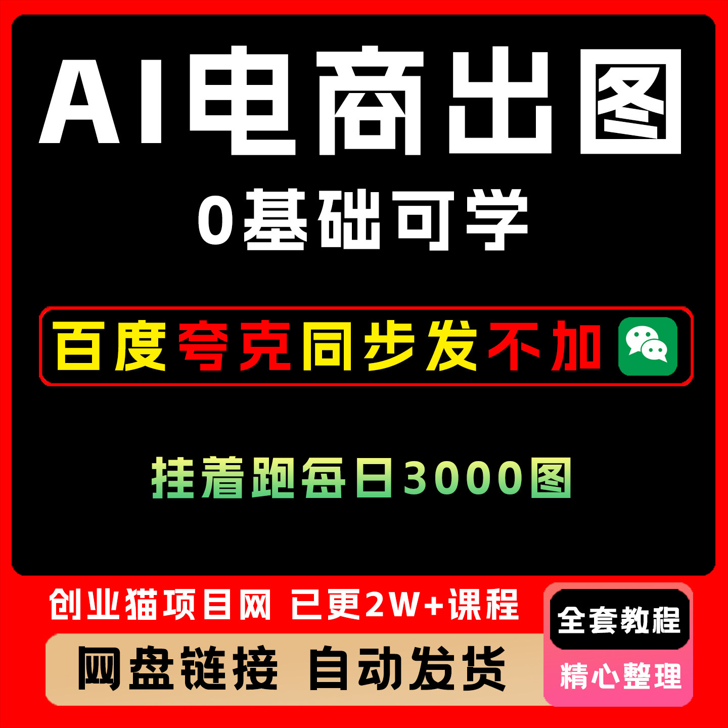 AI电商出图,0基础可学,每日3000张图生成电商人像图片处理软件