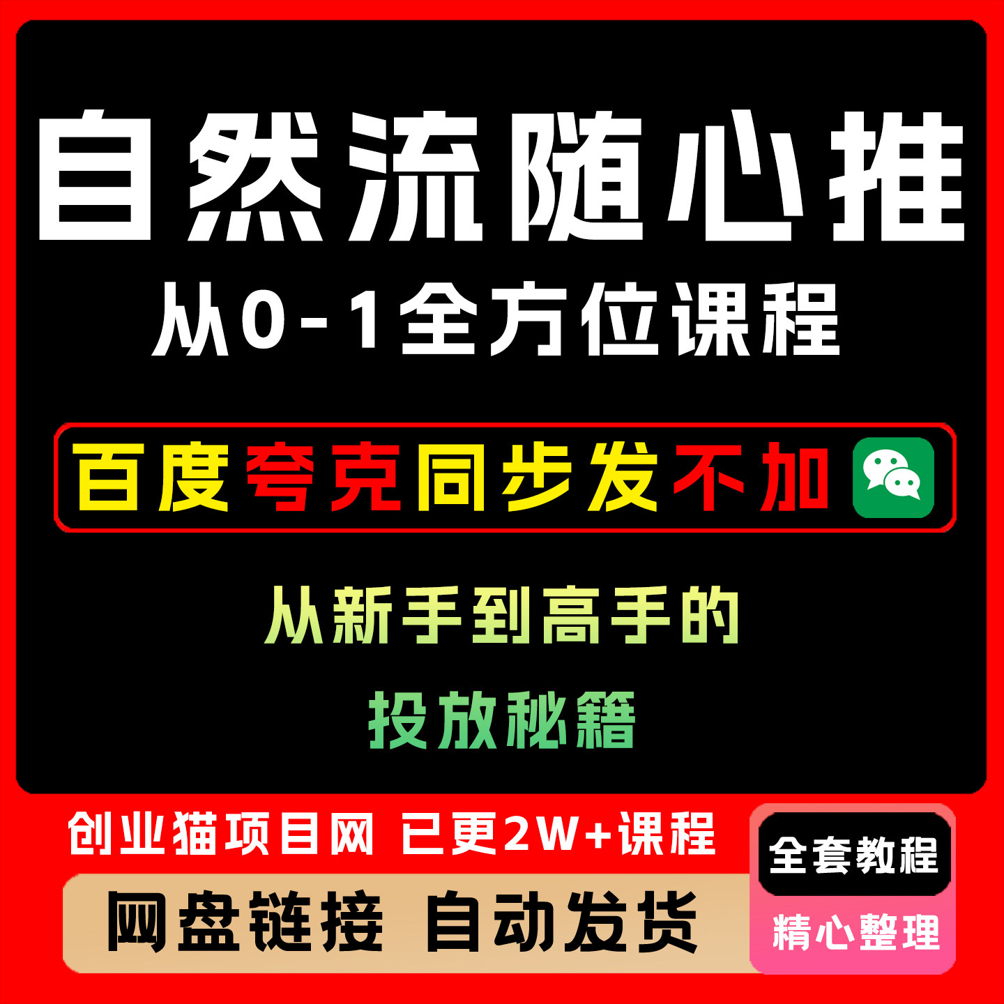 2025年自然流随心推从0-1全方位课程 从新手到高手的投放秘籍