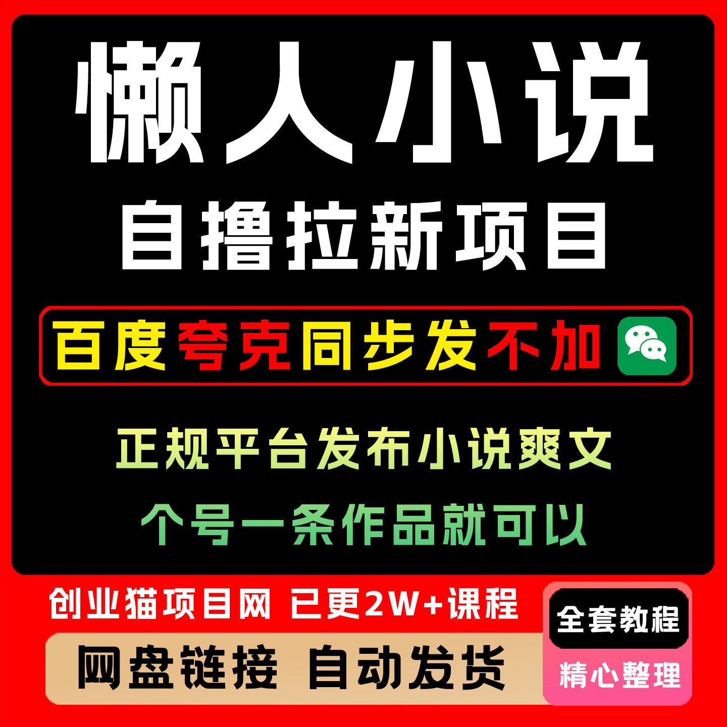 懒人小说自撸拉新项目 无需流量 一个号一条作品就可以打爆收益