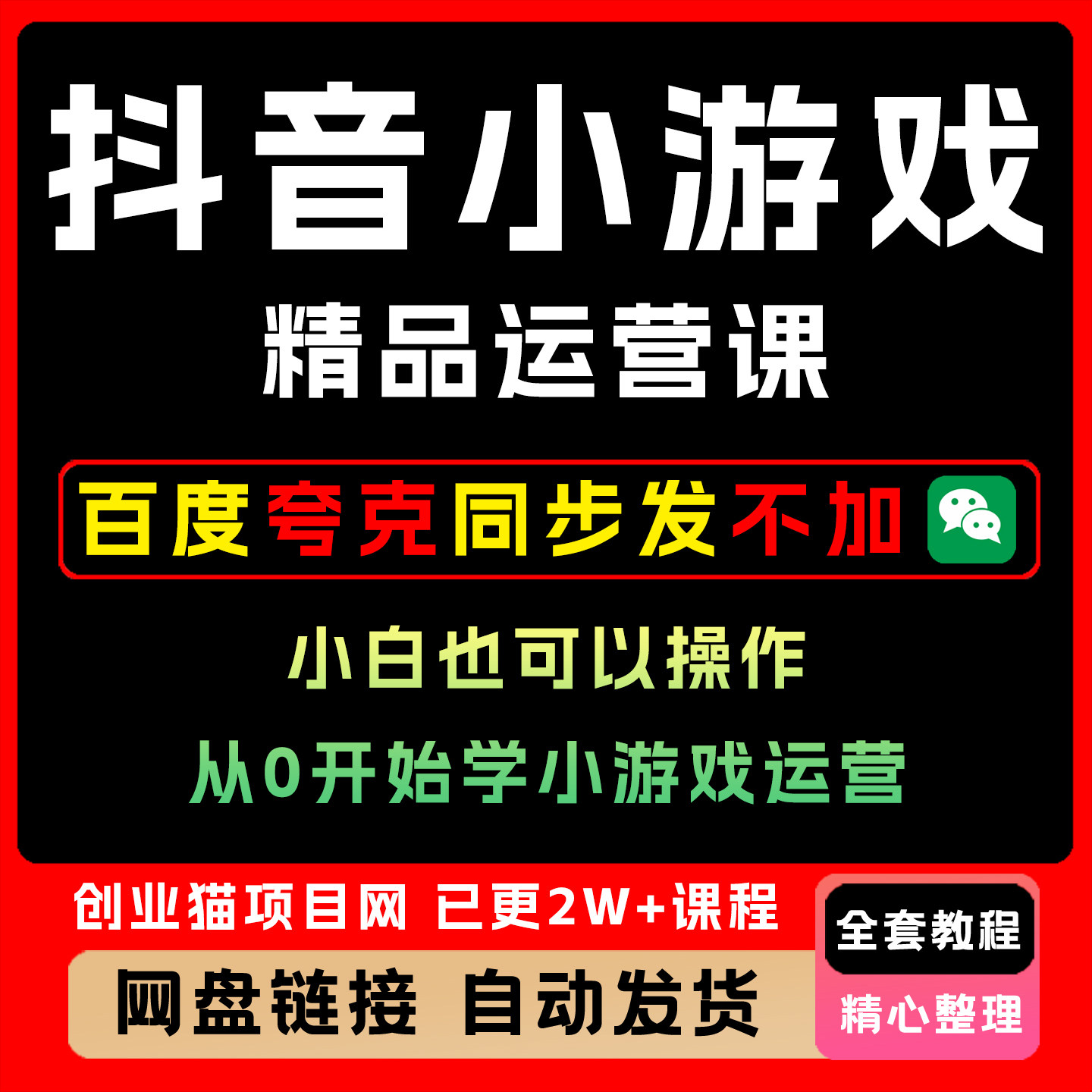 2025抖音小游戏精品运营课小白也可以操作,从0开始学小游戏运营