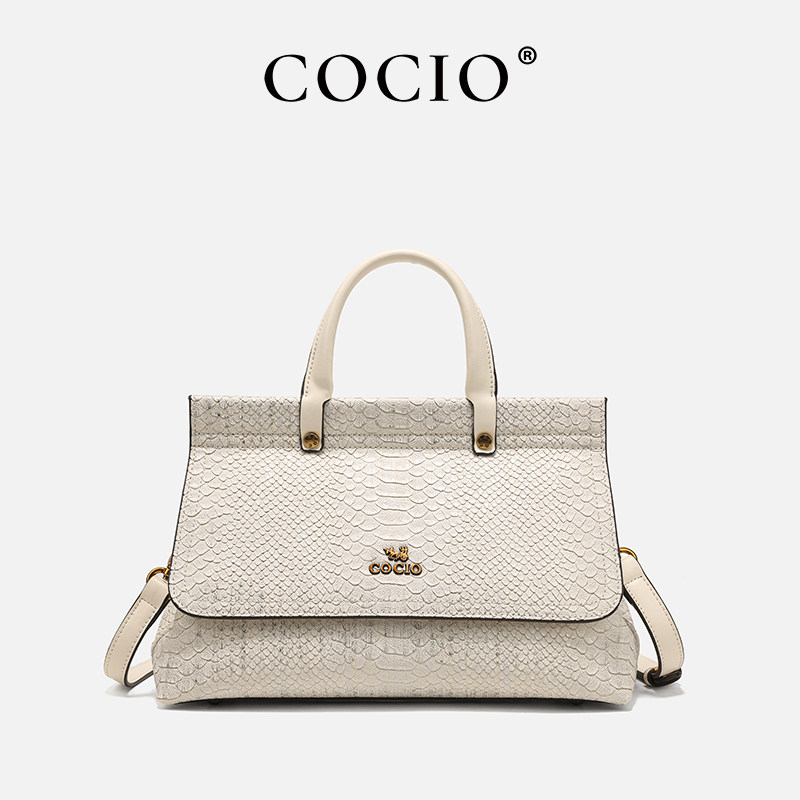 COCIO轻奢时尚百搭蛇纹手提单肩斜挎包CC260