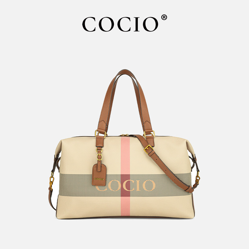 COCIO时尚百搭大容量旅行包新款休闲健身包运动包女手提包CC68121