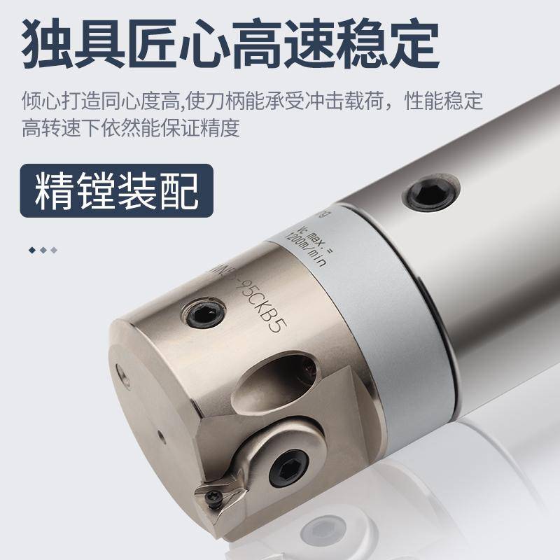 蝴蝶槽高精抗震镗头镗孔加长加工中心BT40 BT50-DCK粗精镗刀柄CKB
