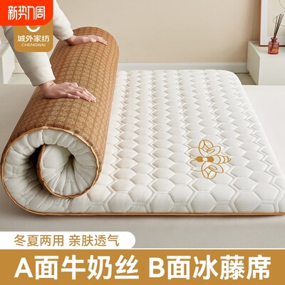 凉席床垫面冬夏两用席子夏季藤席软垫夏天凉垫床褥子垫