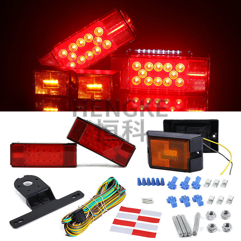 DOT长形LED货车尾灯高亮12V