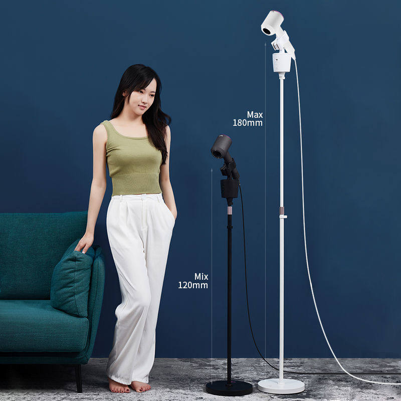 立式电吹风机支架电动旋转遥控可升降懒人落地吹发架充电式