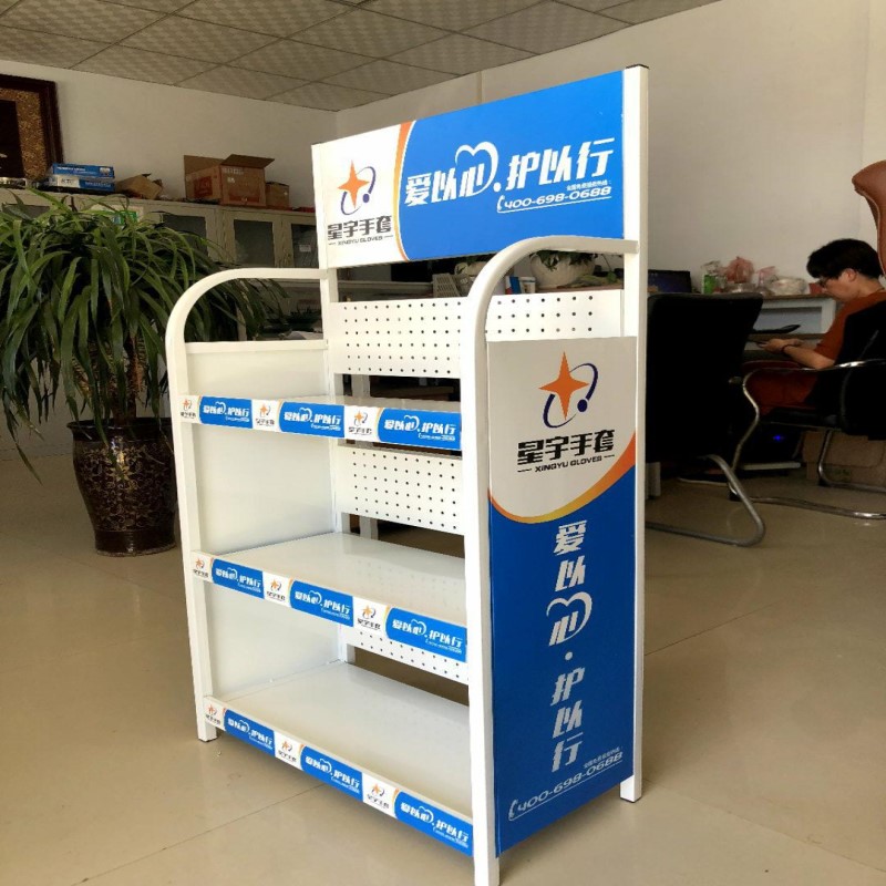 劳保展架劳保手套展示架劳保用品展架手套展示架万向脚轮展示架子