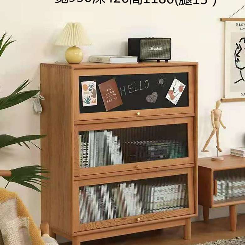 北欧樱桃五斗柜卧室实木储物柜白橡木抽屉收纳柜斗橱家具带抽屉