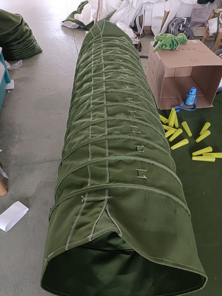 帆布筒袋除尘布袋散装机吊环伸缩布袋水泥放灰下料收尘管 防油水