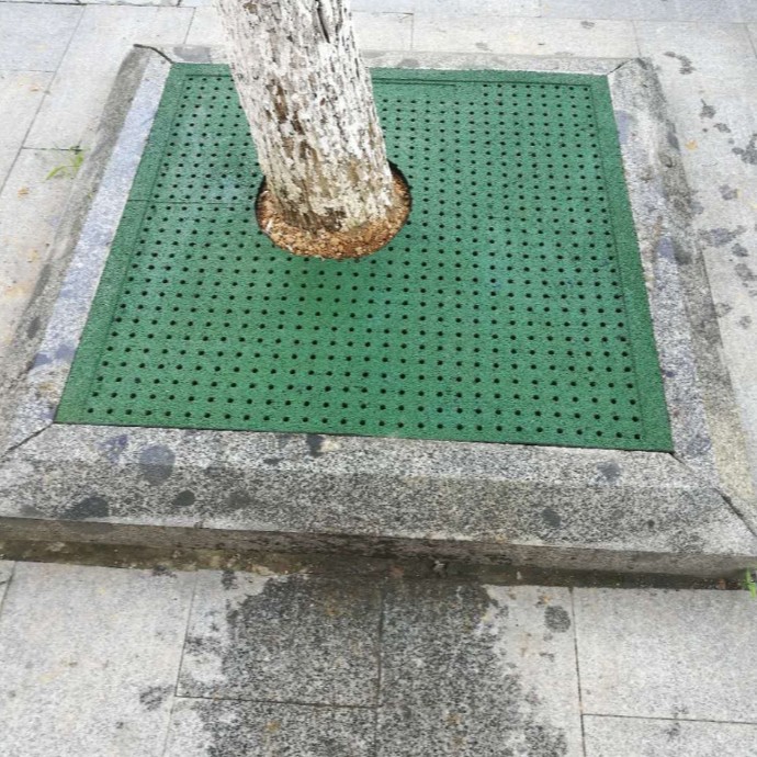 塑料树池格栅板 25mm厚道路绿化拼接树围子 绿色环保美观环境