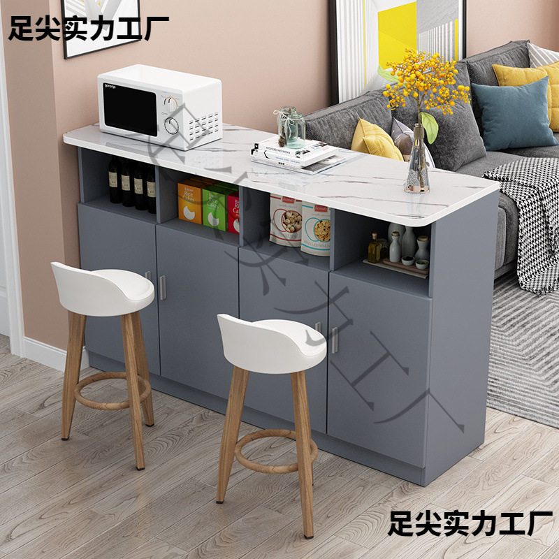 W8靠墙小吧台隔断柜多功能