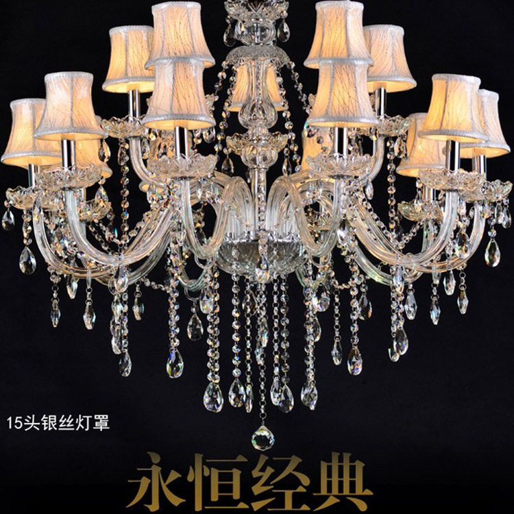批发欧式客厅灯欧式卧室餐厅灯具美式别墅蜡烛LED吊灯现代简约灯