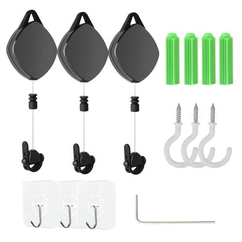 适用于pico4 quest3/S线缆整理自动收缩卷线盒吊线器VR头盔拉线钩