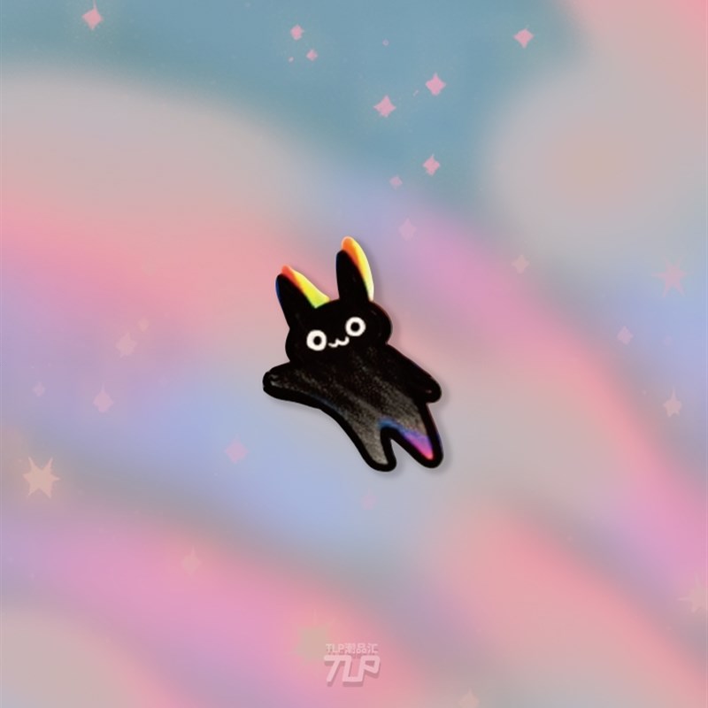 TLP反光车贴 原创 领航小兔 指路指挥招手 可爱汽摩防水平面贴纸