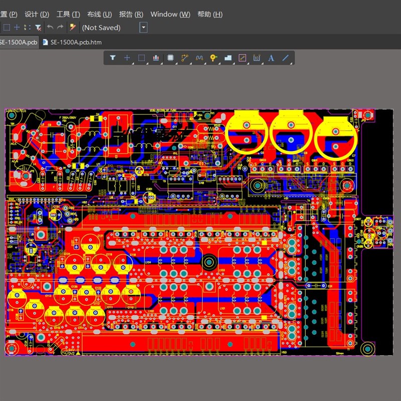 mw电源 2000w48v输出+1500w24v 开关电源原理图+PCB文件
