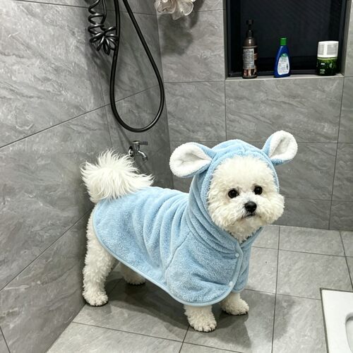 阿莫尔猫狗速干吸水浴袍