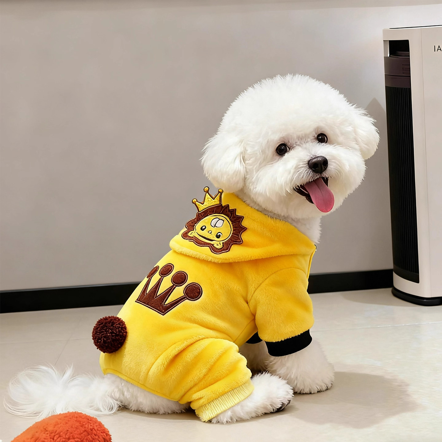 狗狗衣服秋冬装加绒保暖狮子变身装宠物衣服泰迪比熊四脚猫咪衣服