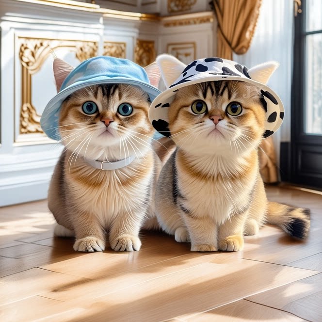 猫咪帽子露耳朵小猫专用可爱户外