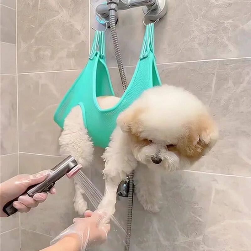 宠物吊床狗狗洗澡剪指甲神器猫狗防抓咬洗猫袋猫包束缚挂猫袋便携