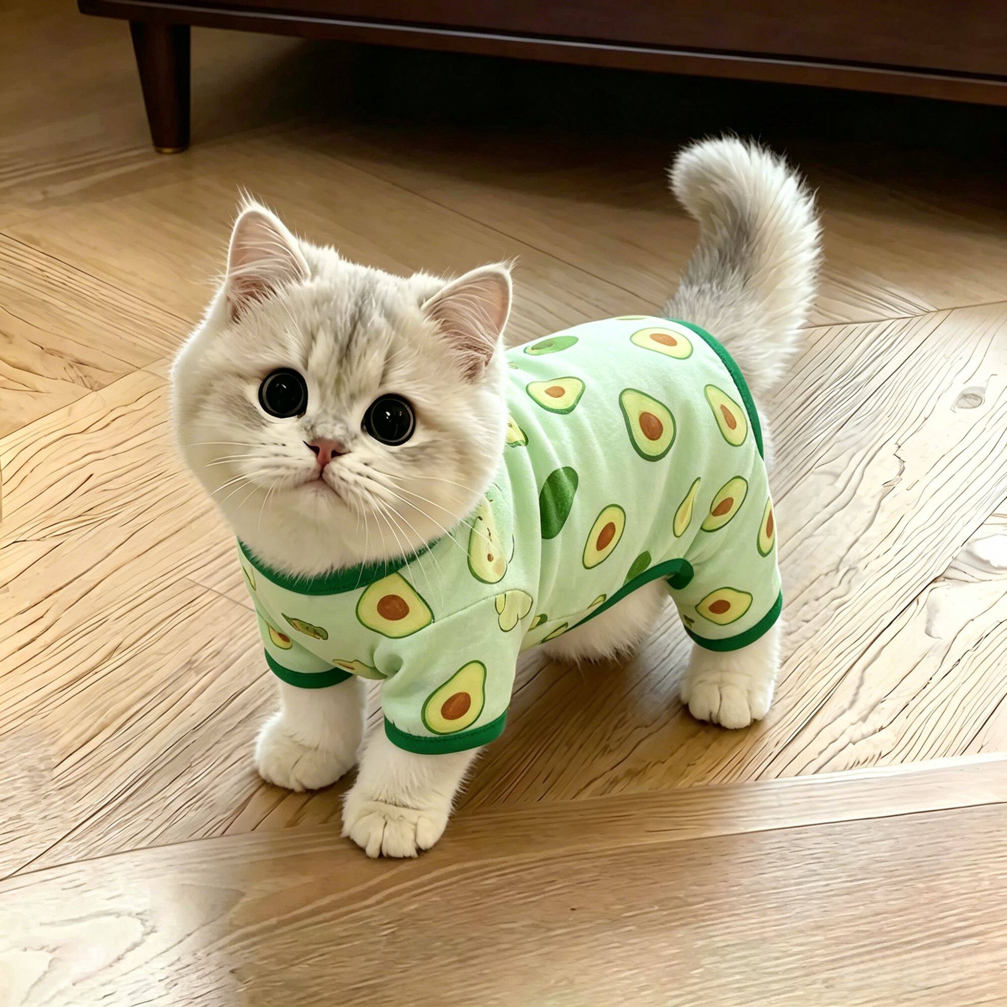猫咪衣服夏季四脚防晒衫薄款透气布偶英短金渐层防掉毛宠物小猫装