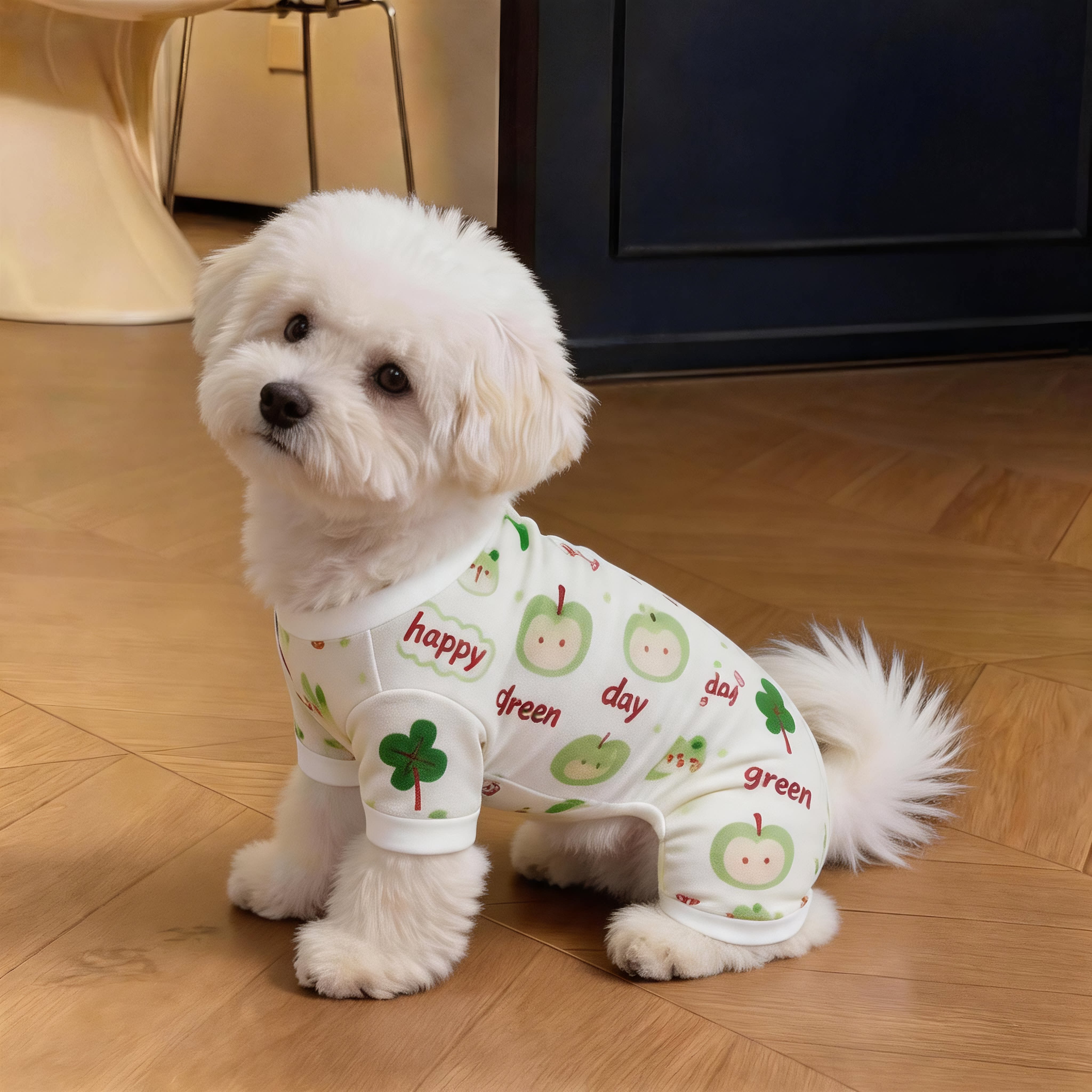 夏季透气清凉四脚连体狗衣小型犬
