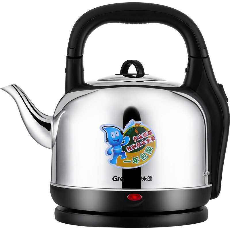 格来德 电热水壶大容量家用2000W自动断电音乐提醒鸣笛150M 5升