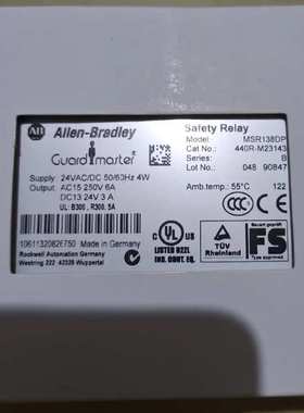 AB罗克韦尔安全继电器MSR1381DP  440R-M23143 模块