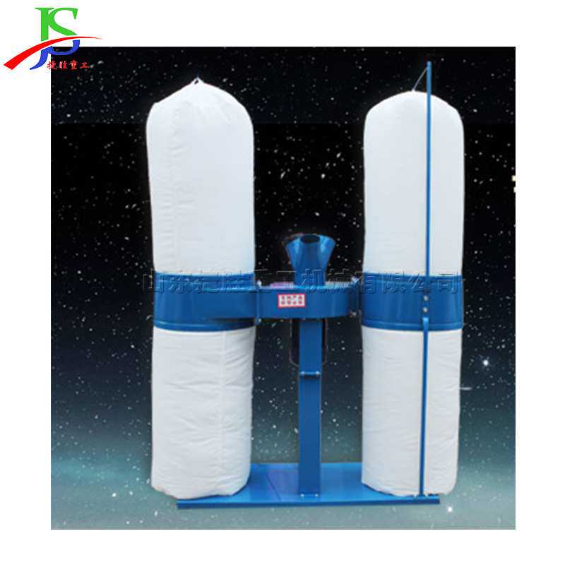 家具厂木工机械除尘设备 移动式粉尘吸尘器 工业布袋单双桶集尘机