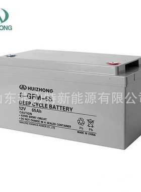 HUIZHONG汇众蓄电池12V65AH 6-GFM-65直流屏 UPS电源铅酸电池