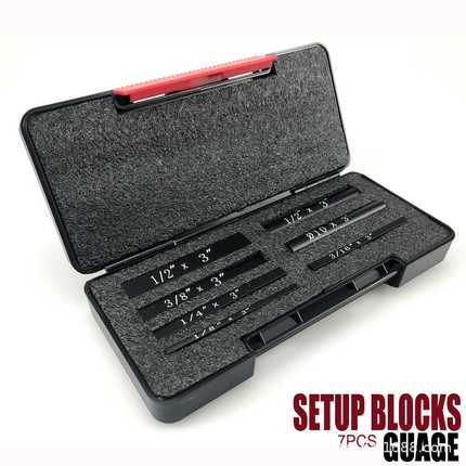木工7件套台锯设置块高度规套件测量平垫模块Setup Blocks guage
