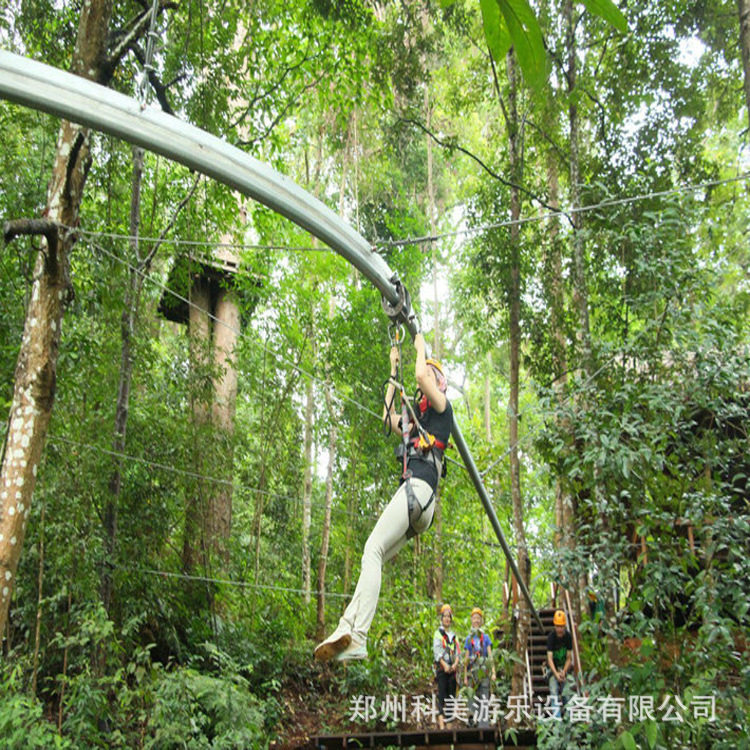 黑龙江牡丹江户外攀爬网配件科美探险游艺项目设备原子飞车户外
