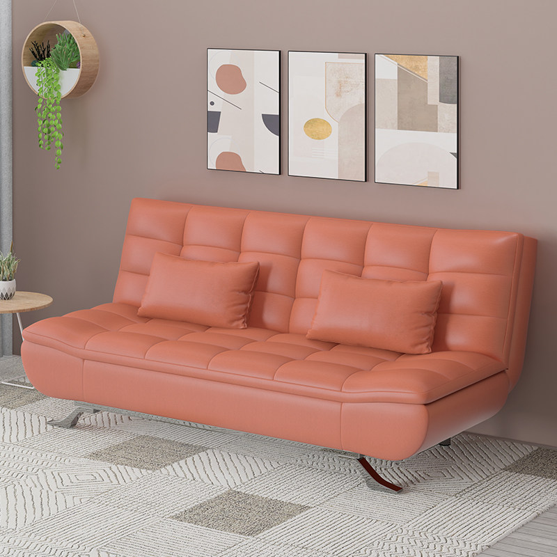 纳米免洗科技布小户型客厅坐卧两用多功能折叠双三人布艺皮沙发床