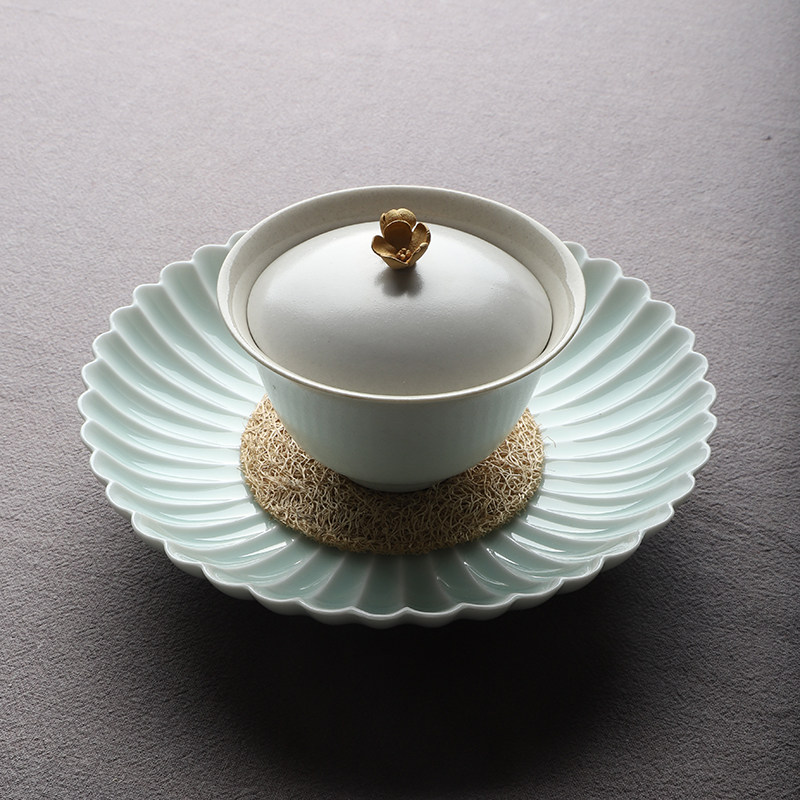 挑雪文人茶器陶瓷干泡壶承菊瓣盘茶点果碟干泡台功夫茶具茶道配件,餐饮具,茶道/零配,淘宝优惠券,粉丝福利购,淘宝优惠卷