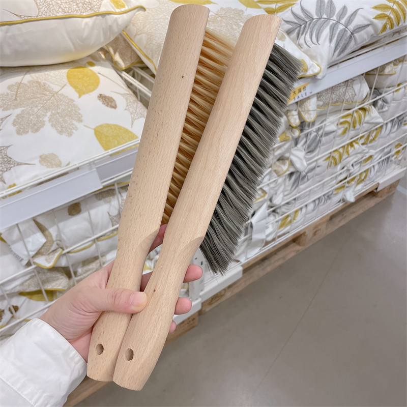 包邮家用手柄床刷榉木软毛除尘刷长柄实木家用扫床清洁刷扫床神器