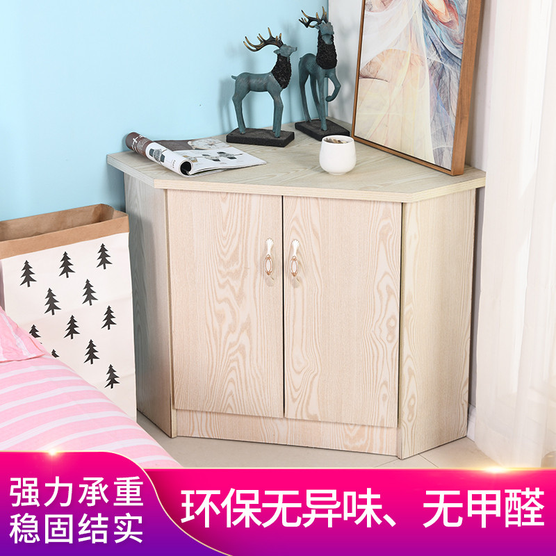 三角边柜墙角转角柜酒柜老式颜色实木电视柜弧形矮地柜实用耐用