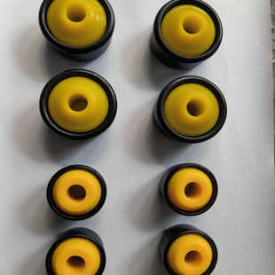 直销滚筒轴承端盖塑胶座无动力辊筒配件管子帽盖轴承端座黄盖轴承