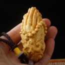 木雕手把件小叶黄杨木q文玩手工艺品挂件佛手实木男士 随时把玩物