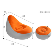 充气沙发户外露营野餐便携气垫床家用办公L室午休懒人休闲吹气躺