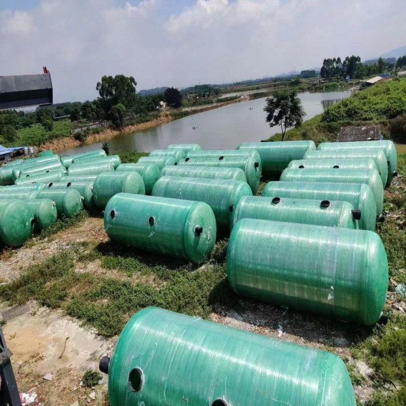 玻璃钢化粪池环保成品三级2/4/9/10/50/60/75/80T/100立方化粪池