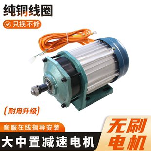 电动三轮车电机大功率减速无刷中置链条电机马达配件1500W3000W