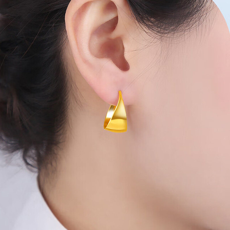 黄金耳包妈妈款耳环9999足金