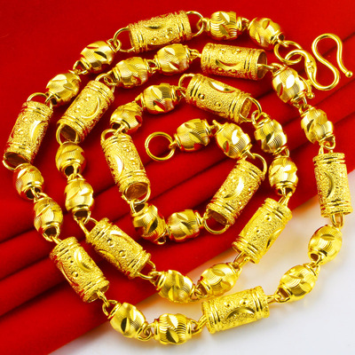 送老公9999足金黄金链子