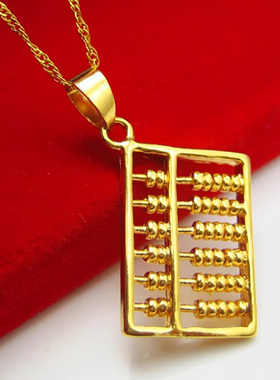 久不掉色女款如意仿真黄金项链