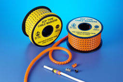 ECP-02黄色台湾凯士士KSS-ECP型配线标志 1000个/卷耐磨防水软管