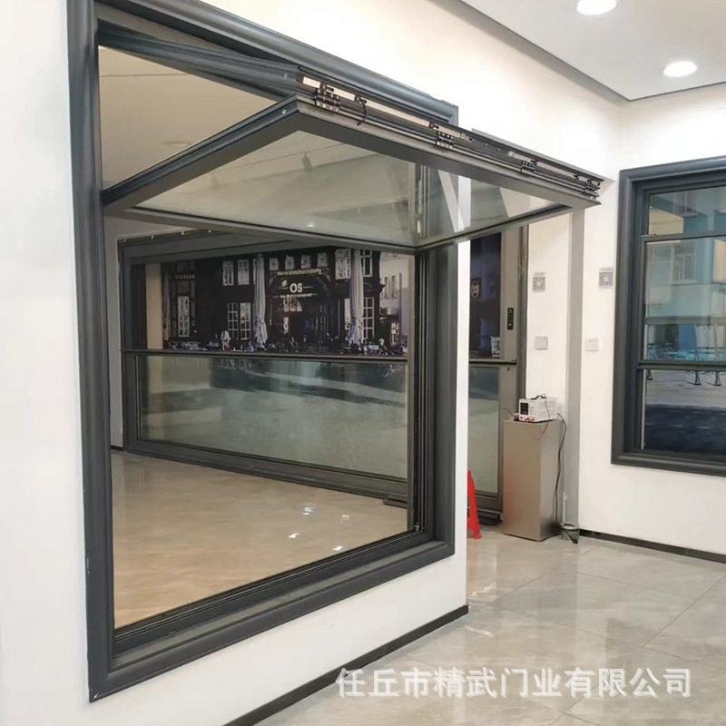 铝合金折叠窗法式复古上下折叠窗户铝合金阳台推拉窗半开式提X20